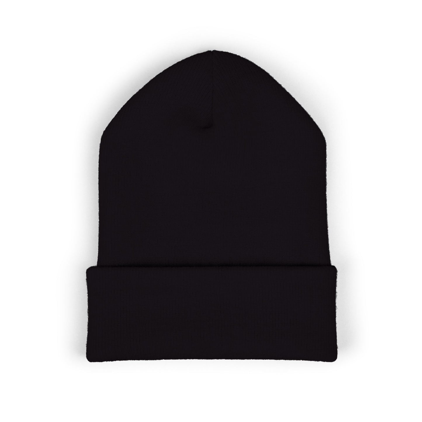 White Logo Embroidered Cuffed Beanie - Just Dance It Out