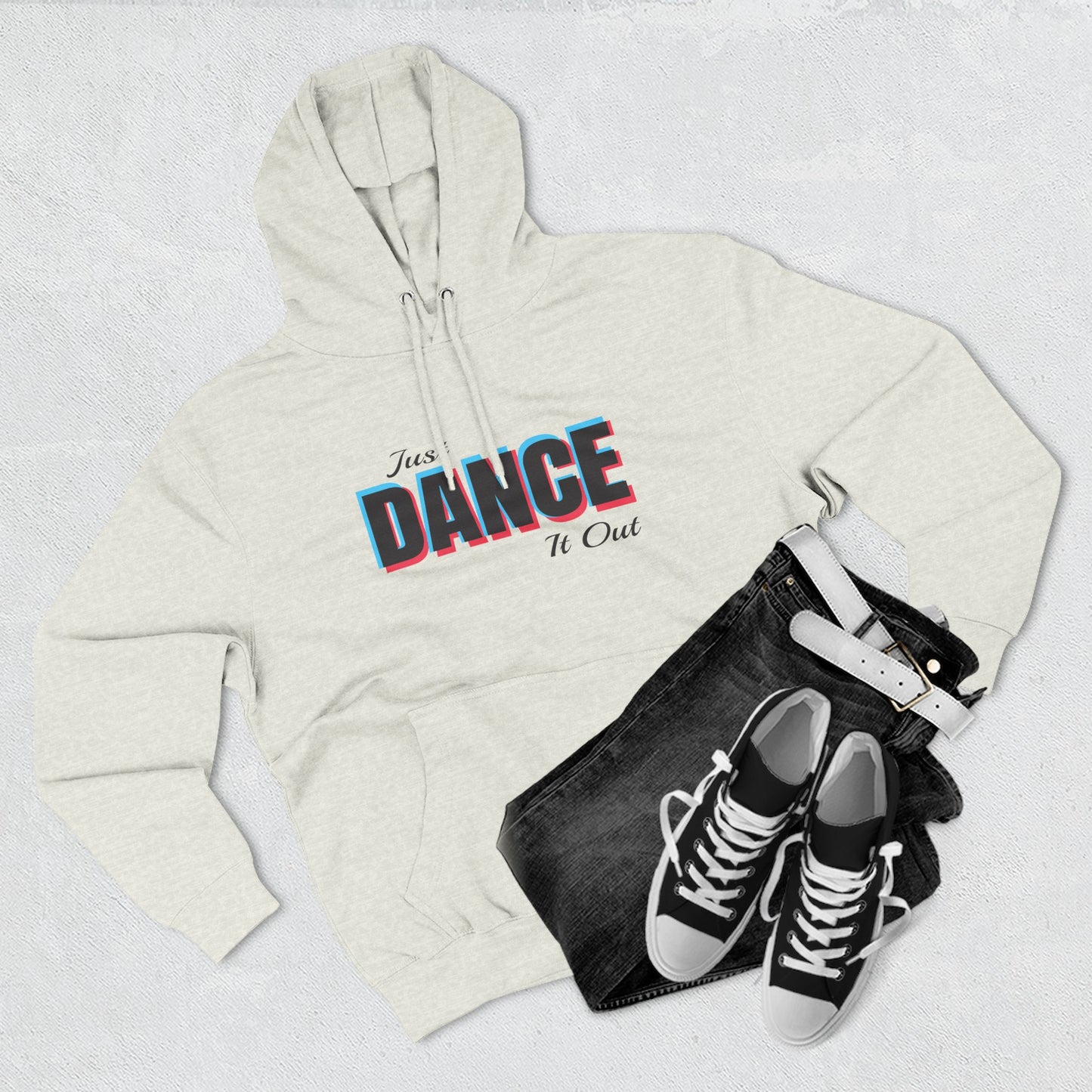 White Logo Fleece Hoodie - Comfortable & Stylish