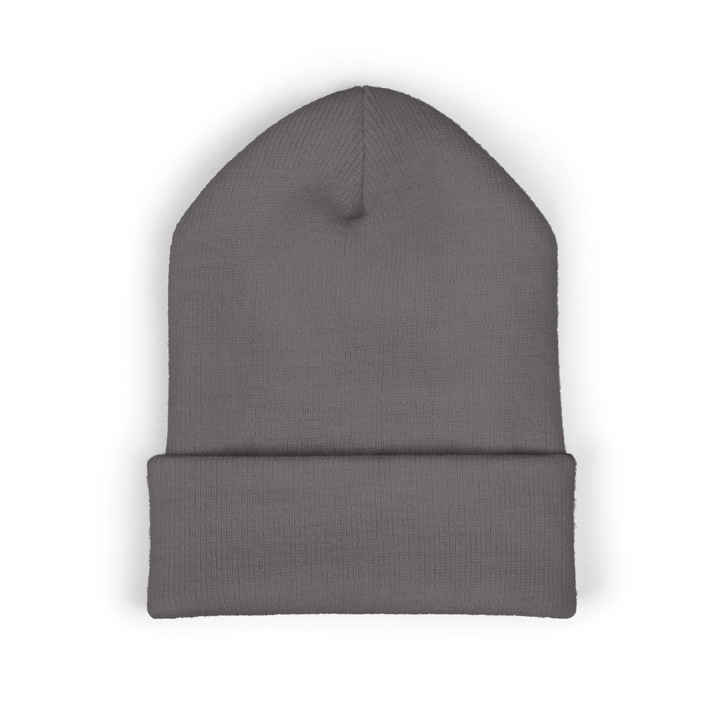 White Logo Embroidered Cuffed Beanie - Just Dance It Out