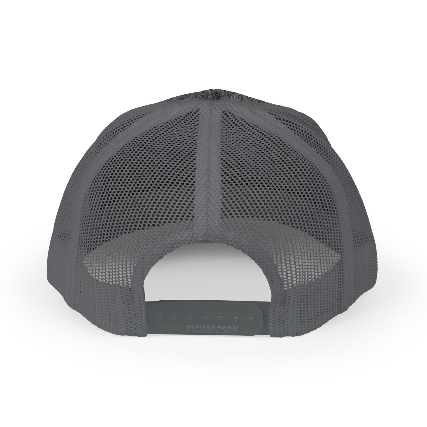 White Logo Embroidered Snapback Trucker Cap | Embroidered Hat