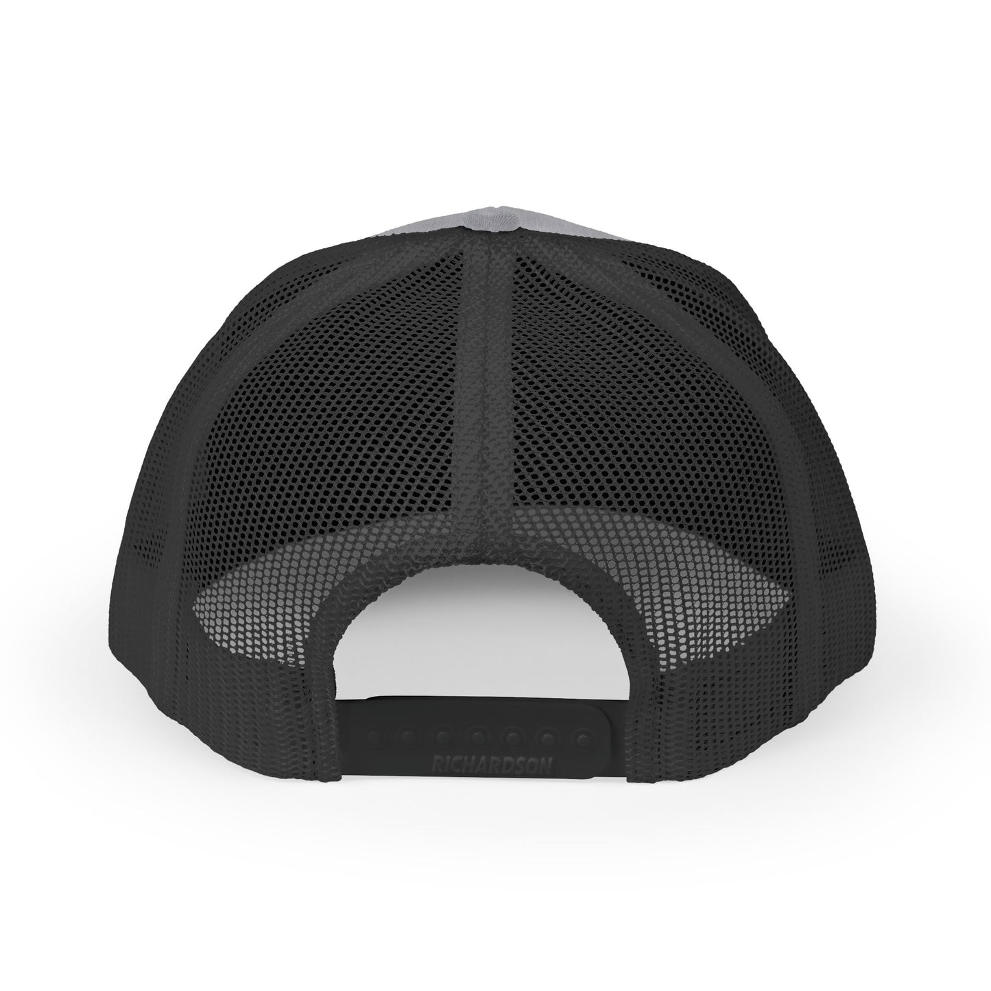 White Logo Embroidered Snapback Trucker Cap | Embroidered Hat