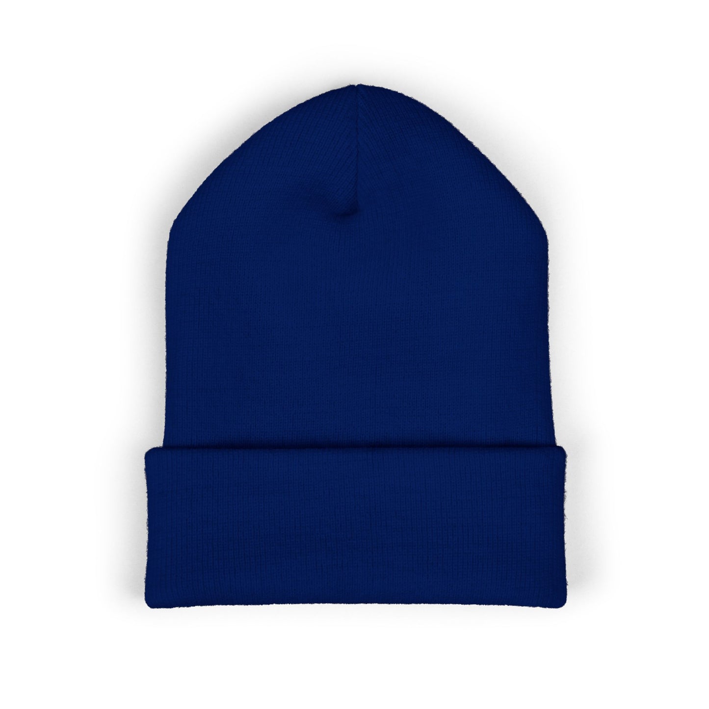 White Logo Embroidered Cuffed Beanie - Just Dance It Out