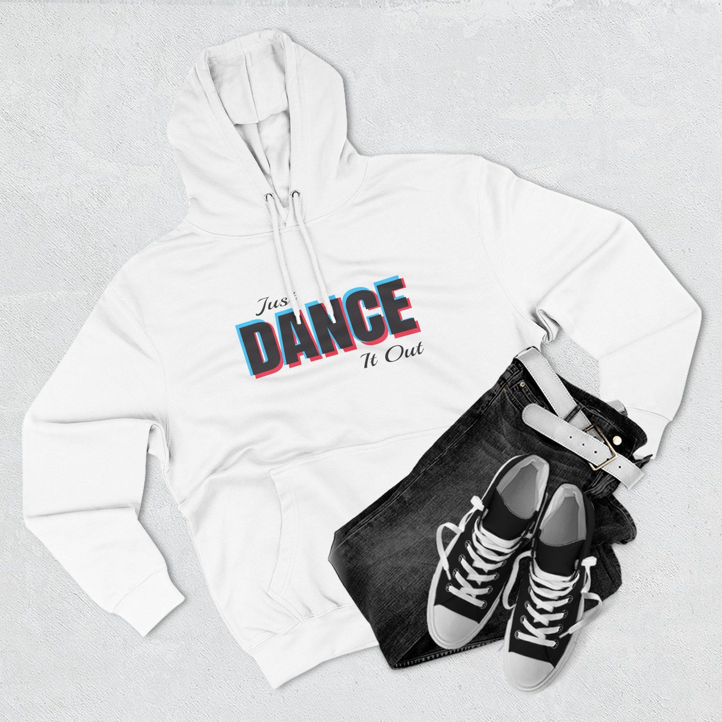 White Logo Fleece Hoodie - Comfortable & Stylish