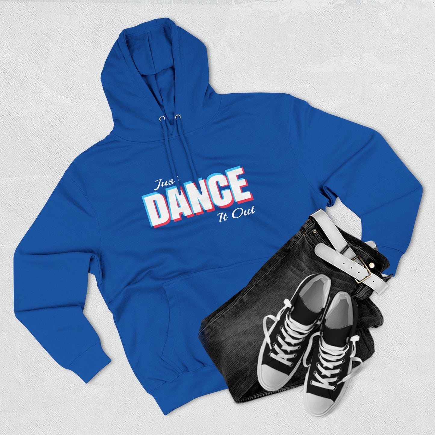 White Logo Fleece Hoodie - Comfortable & Stylish