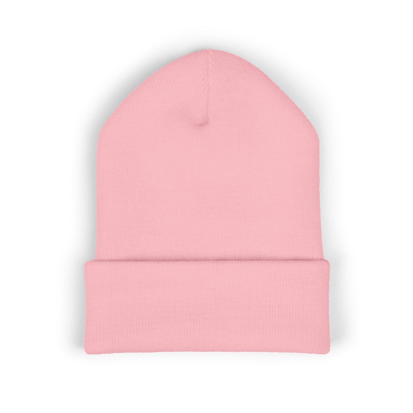 White Logo Embroidered Cuffed Beanie - Just Dance It Out