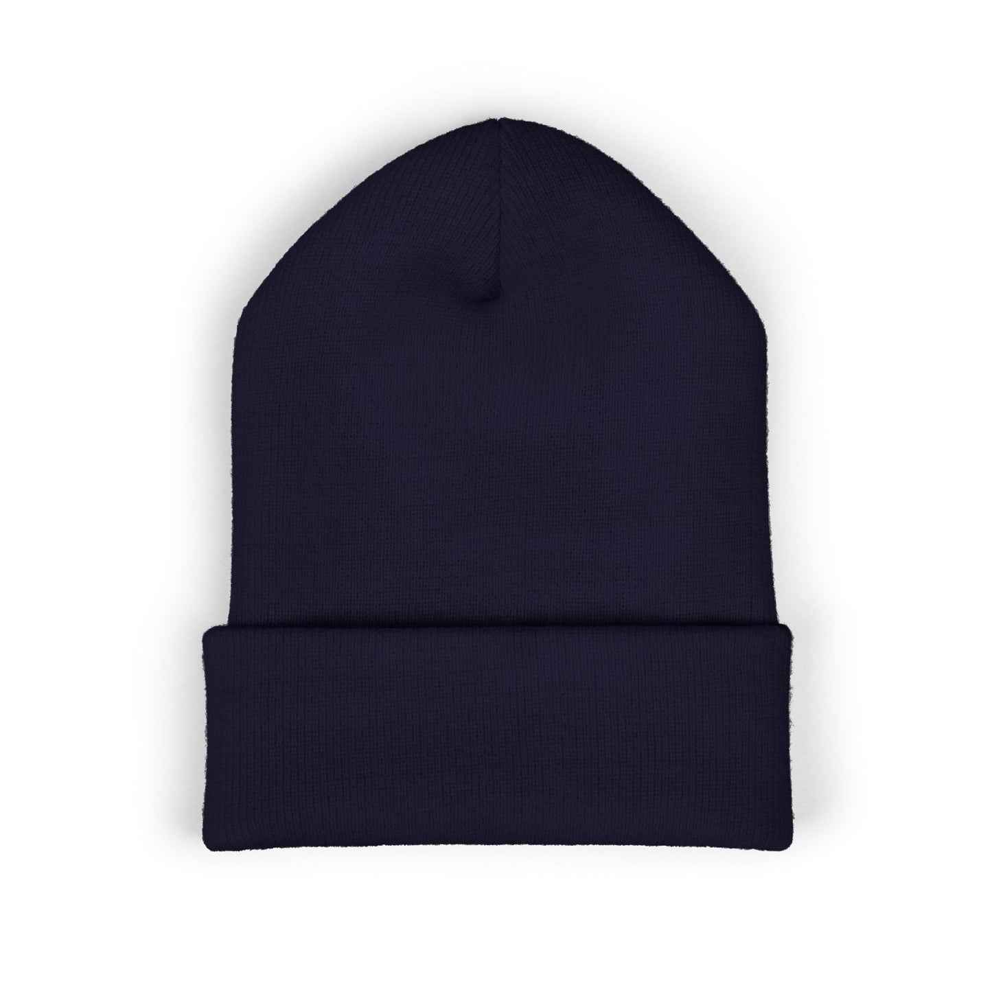 White Logo Embroidered Cuffed Beanie - Just Dance It Out
