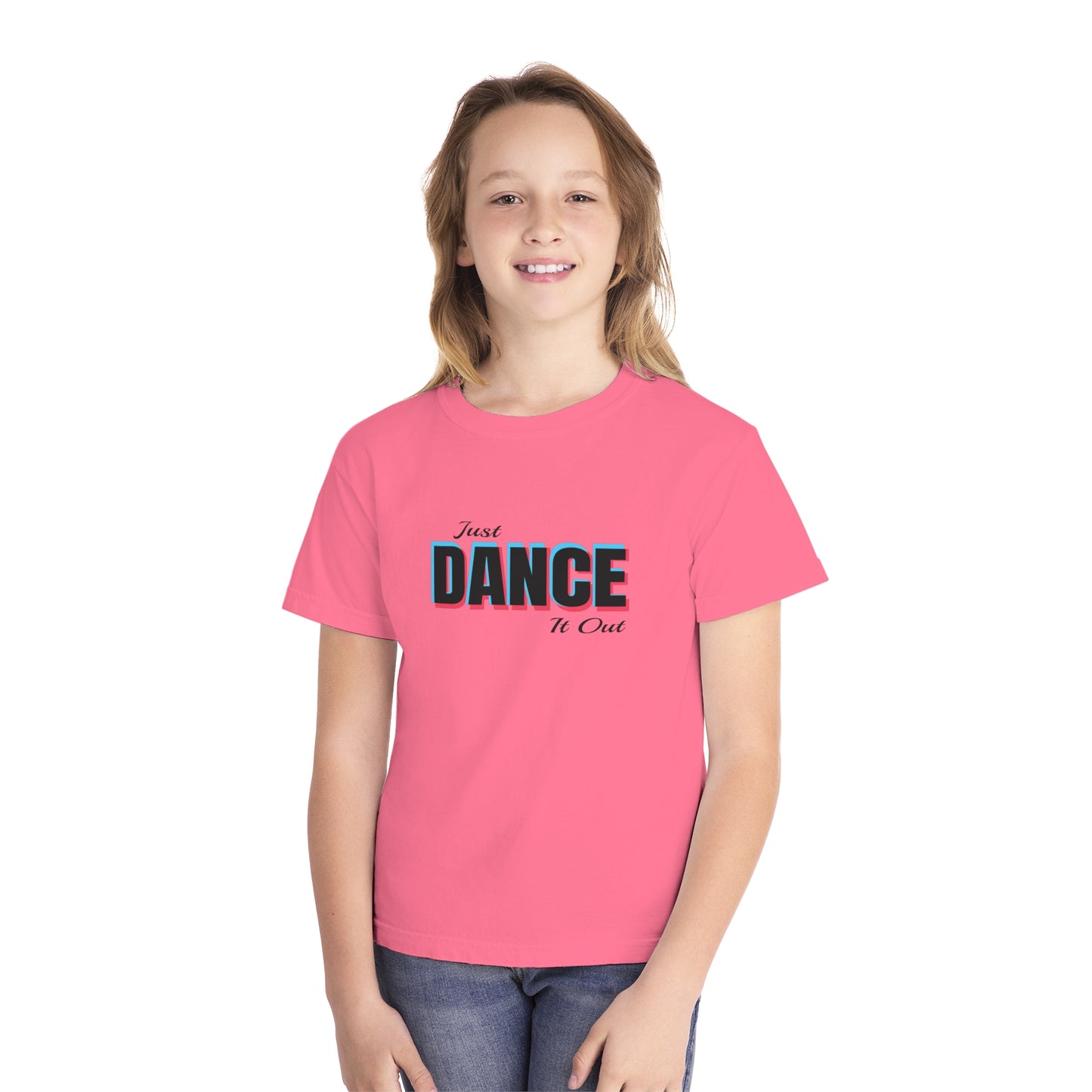 Youth Midweight Tee - Just Dance It Out Graphic Tee for Active Kids