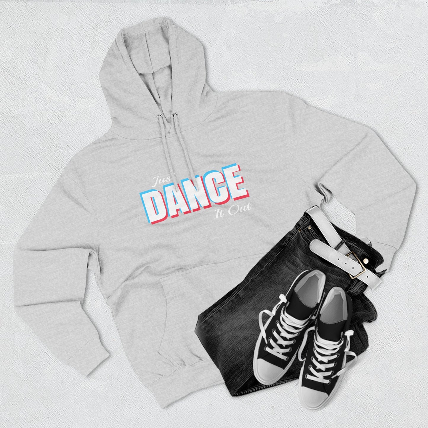 White Logo Fleece Hoodie - Comfortable & Stylish