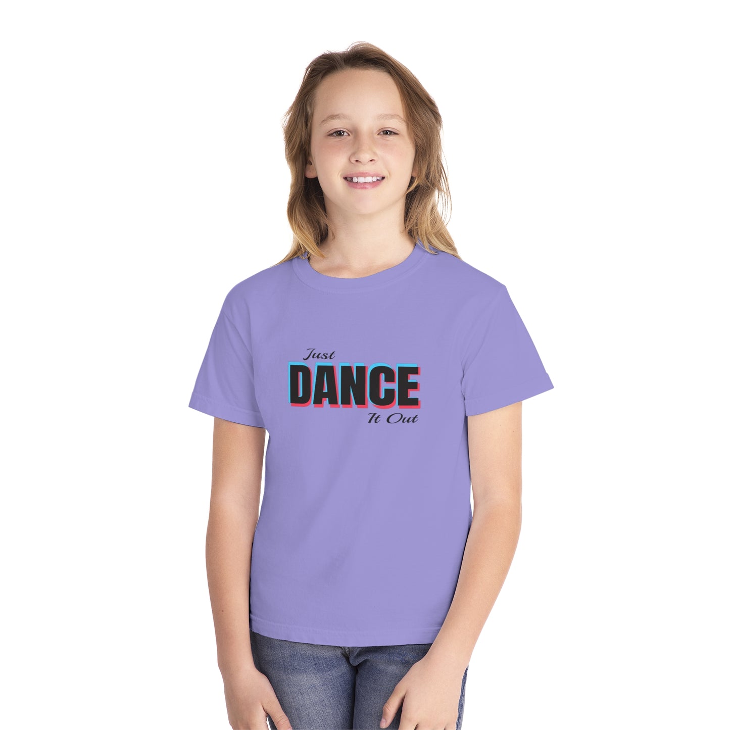 Youth Midweight Tee - Just Dance It Out Graphic Tee for Active Kids