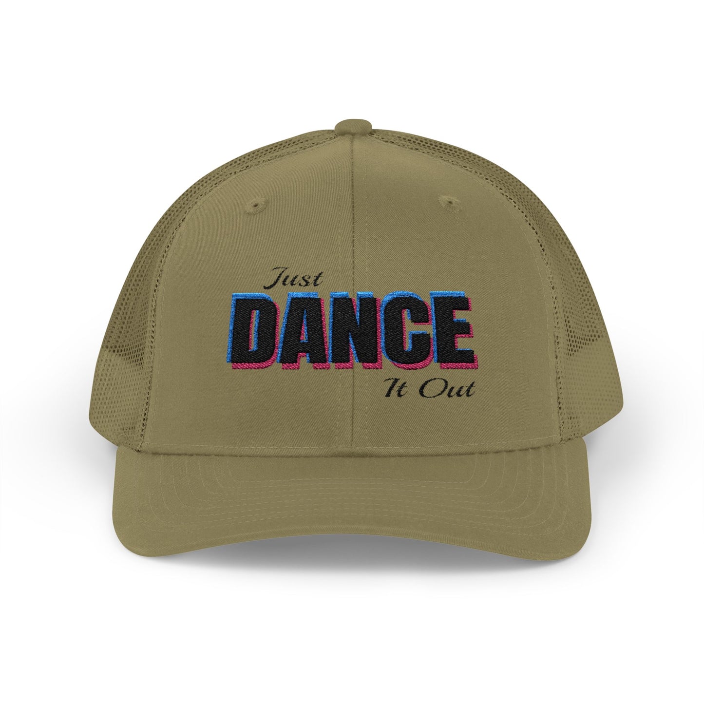 Black Logo Embroidered Snapback Trucker Hat