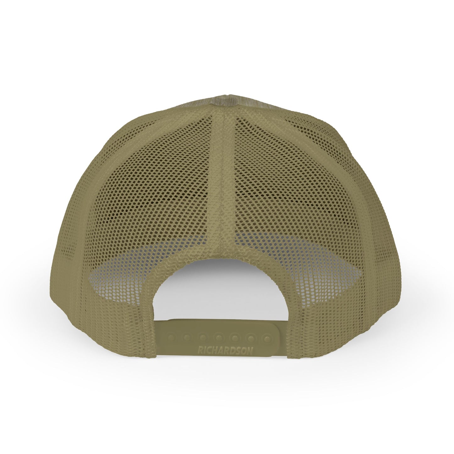 White Logo Embroidered Snapback Trucker Cap | Embroidered Hat