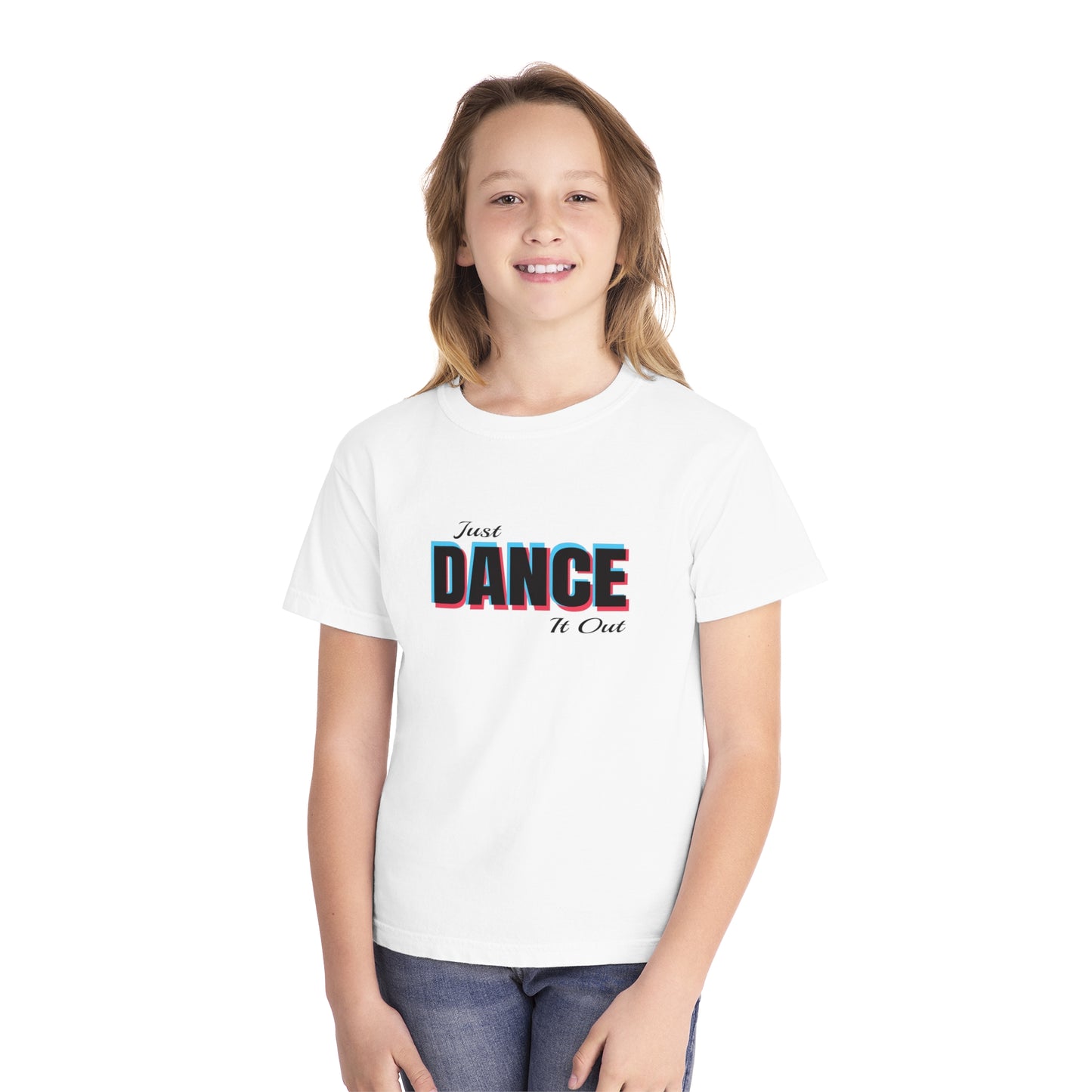 Youth Midweight Tee - Just Dance It Out Graphic Tee for Active Kids