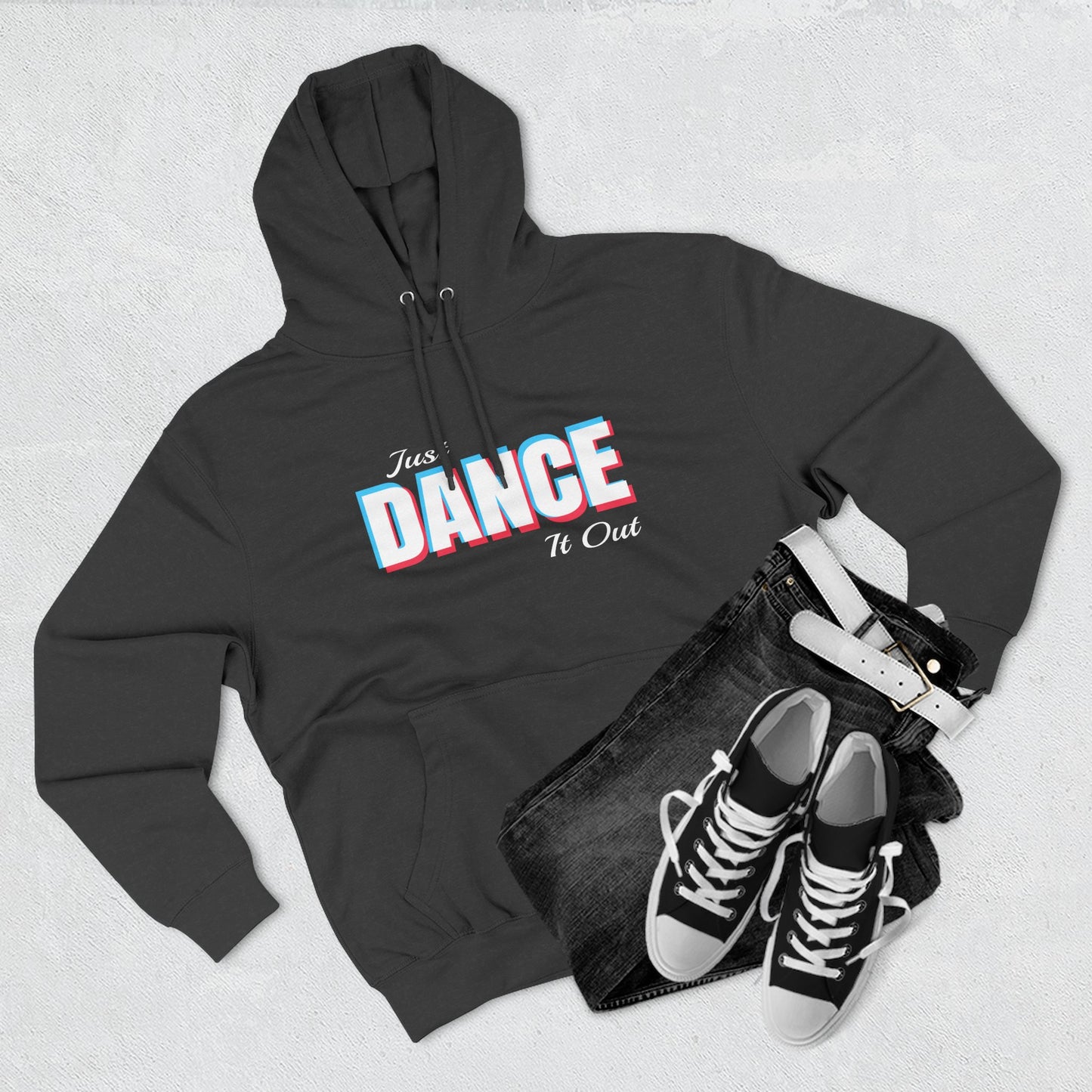 White Logo Fleece Hoodie - Comfortable & Stylish