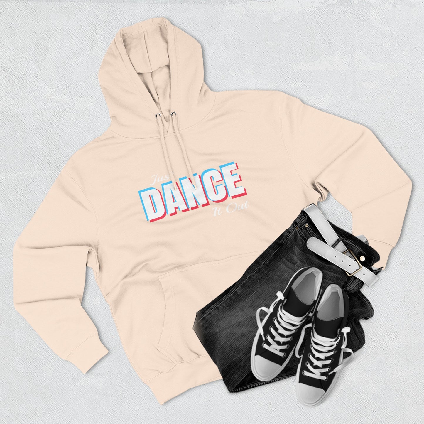 White Logo Fleece Hoodie - Comfortable & Stylish