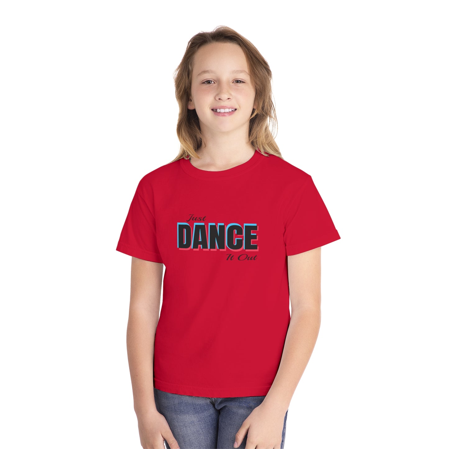 Youth Midweight Tee - Just Dance It Out Graphic Tee for Active Kids